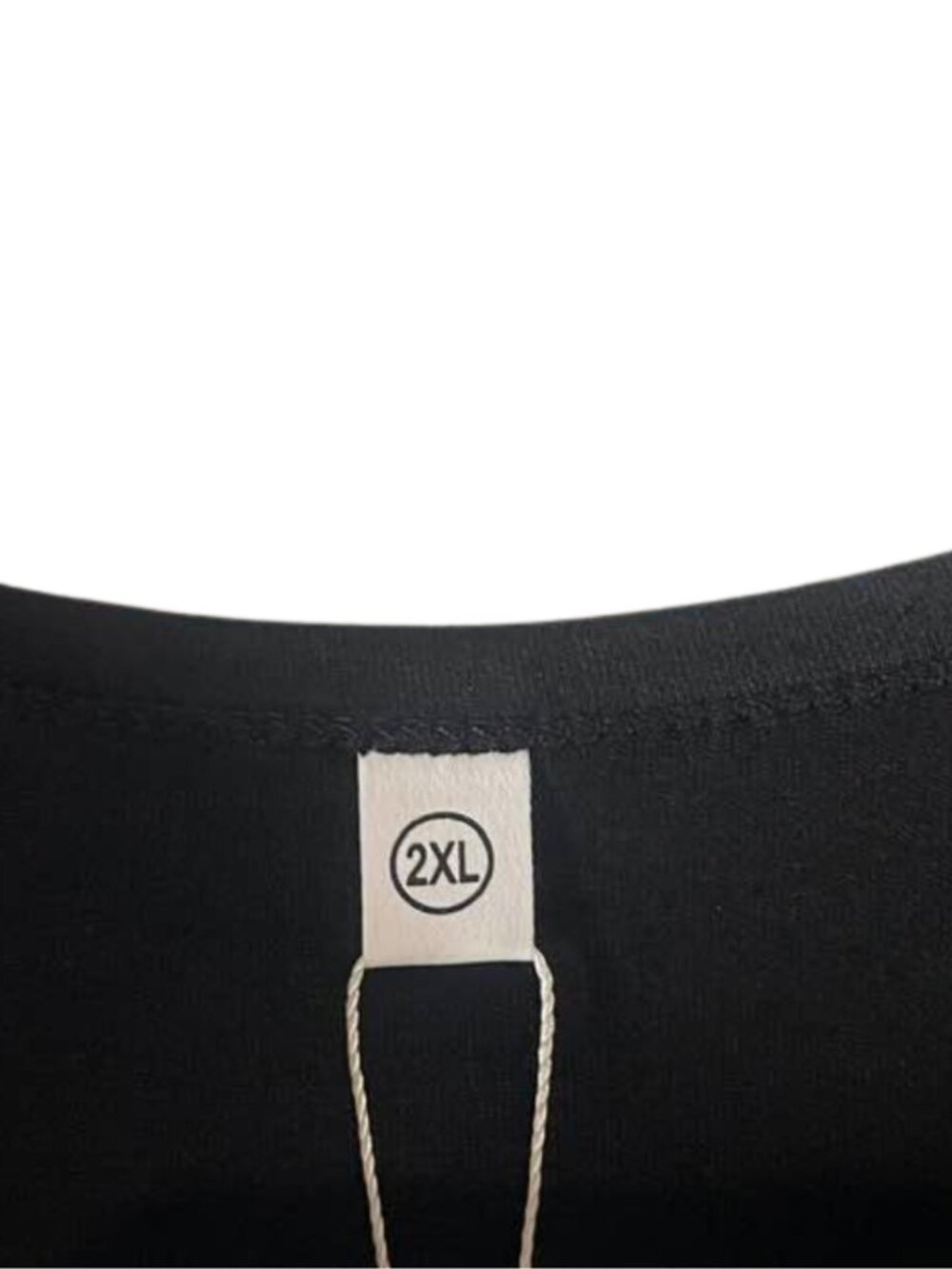 NWT Longyuan Black Short Sleeve Maxi Dress Plus Size 2X Flowy Minimalist - Picture 5 of 10